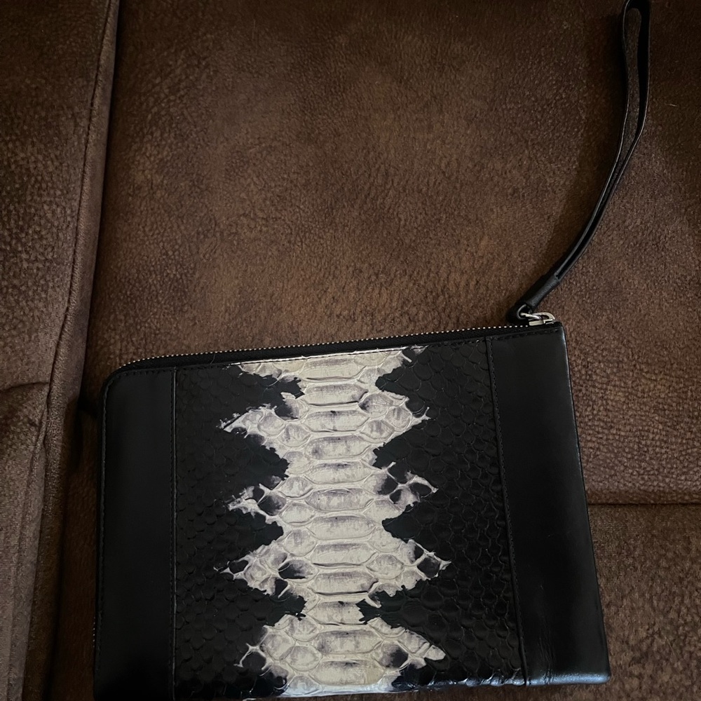 the kooples snake print wristlet LIGHTLY used
